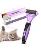 Pretty PAW Cat Brush - Gentle Hair Removal for Long & Short Hair Cats | Lavender Massage Brush for Soft Undercoat - Buy Online on GoSupps.com