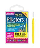 Piksters Interdental Brush Size 3 (40 Pack) - Best Interdental Cleaning for Healthy Teeth | International Shipping Available - Buy Online on GoSupps.com