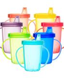 Youngever 8 Pack Kids Sippy Cups - Assorted Colors for Infants and Toddlers - Buy Online on GoSupps.com