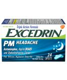 Excedrin PM Headache Caplets - 24 ct | Fast-Acting Relief for Nighttime Headaches - Buy Online on GoSupps.com