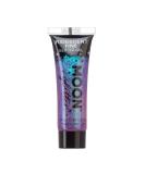 Iridescent Fine Face & Body Glitter Gel by Moon Glitter - Purple - Cosmetic Festival Glitter Face Paint for Face Body Hair Nails - 12ml - Buy Online on GoSupps.com