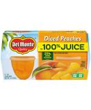 Del Monte Diced Peaches In Light Syrup - 24 oz, Pack of 6 - Buy Online on GoSupps.com