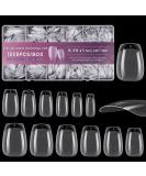 JUSTOTRY 1008 Pcs Coffin Gel Nail Tips Set Pre-shaped Half Matte Short Nail Tips Soft Gel Full Cover Ballarina Fake Nails Tips No Glue Acrylic Clear False Nail Tip for Women DIY French Nail Designs 1008 gel coffin 2 - Buy Online on GoSupps.com