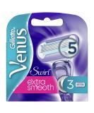 Gillette Venus Extra Smooth Swirl Razor Blades for Women - 3 Replacement Blades with Moisture Strip for Skin Protection | International Shipping - Buy Online on GoSupps.com