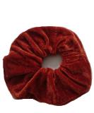 AADYA Pair of Extra Large (15CM) Velvet Hair SCRUNCHIES Elastic Scrunchy Hair BOBBLES (Rust) - Buy Online on GoSupps.com