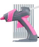 Chandler Tool Mini Hot Glue Gun Kit - 25W High Temp, Small Size Craft Glue Gun Set with 10 Sticks - Fine Tip Adhesive, Pink - Buy Online on GoSupps.com