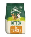 James Wellbeloved Junior Turkey 1.5 kg Bag Hypoallergenic Kitten Dry Cat Food Turkey 1.5 kg (Pack of 1) - Buy Online on GoSupps.com