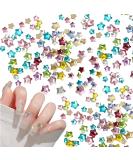 150Pcs Star Nail Rhinestones Glass Flatback Colorful Nail Gems Diamond for Women Girls DIY Crafts and Jewelry Making Supplies - Buy Online on GoSupps.com