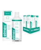 Elmex mouthwash sensitive 4x400ml - mouth rinsing for extra protection in front of pain -sensitive teeth and tooth neck caries - for daily tooth cleaning without alcohol with mint taste 4 x 400ml of gnum - Buy Online on GoSupps.com
