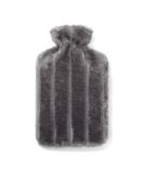 2L Brevian Hot Water Bottle with Luxury Faux Fur Cover - Dark Grey Regular - Buy Online on GoSupps.com