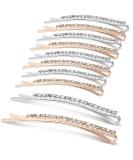 16-Piece Clear Crystal Rhinestone Bobby Pin Hair Clips for Women and Girls - Color 1 - Buy Online on GoSupps.com