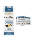 Califia Farms - French Vanilla Almond Milk Coffee Creamer, 32 Oz (Pack of 6), Shelf Stable, Dairy Free, Plant Based, Vegan, Gluten Free, Non GMO, Almond Creame French Vanilla 32 Fl Oz (Pack of 6) - Buy Online on GoSupps.com