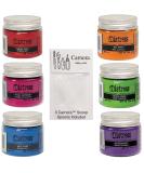 Tim Holtz Distress Embossing Glaze Bundle - 6 Bright Colors + 3 Carnora Scoop Spoons - Buy Online on GoSupps.com