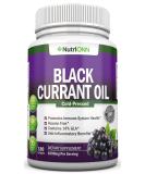 Black Currant Oil - 1000 Mg - 180 Softgels - Cold-Pressed Pure Black Currant Seed Oil - Hexane Free - 140mg GLA Per Serving - Buy Online on GoSupps.com