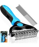 Biosash Dematting Comb for Dogs - Double Sided Dog Grooming Brush for Shedding and Undercoat Rake - Buy Online on GoSupps.com