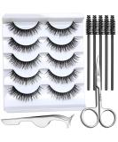 Teenitor Natural Look Wispy Mink False Eyelashes Pack with Applicator - Buy Online on GoSupps.com