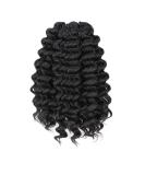 Ocean Wave Deep Twist Crochet Hair 14 Inch - 8 Packs Natural Black Synthetic Braiding Hair Extensions - ToyoTree - Buy Online on GoSupps.com