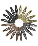Oval Metal Contour Hair Clips  Funtopia 40 Pcs 2.4 Snap Hair Clips Simple Barrettes Hairpins Long Hair Clips for Women Girls Men (Classic Color) 1. Classic Color - Buy Online on GoSupps.com