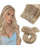 Moresoo Clip-In Real Hair Extensions - Gold & Medium Blonde Remy Hair | Durable & Stylish - Buy Online on GoSupps.com