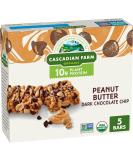Cascadian Farm Organic Peanut Butter Chocolate Chip Protein Bars â€“ 5 ct (1.77 oz) | Healthy Snack Options - Buy Online on GoSupps.com