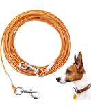 Tie Down Dog Cables - Kausproof Dog Lines & Leash for Large Dogs (Up to 253lbs) | Outdoor Dog Runner Tether Line - 150ft (45m) in Orange - Buy Online on GoSupps.com