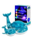 Cloud b Ocean Projector Nightlight with White Noise | Tranquil Whale Family - Blue Aqua - Buy Online on GoSupps.com