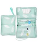 Nesritoy baby diaper bag with diaper pad - diaper bag for on the go with lots of space small diaper bag with elastic (22 * 18cm) mint - Buy Online on GoSupps.com