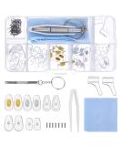 Telooco Glasses Repair Tool Set - Silicone Nose Pads Small Screws Tweezers & Cleaning Cloth - Nasal Cushion Repair Kit - Buy Online on GoSupps.com