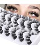 JIMIRE Cluster Lashes 15MM 6D Fluffy Cat Eye Wispy False Eyelashes 7 Pairs Pack - Buy Online on GoSupps.com