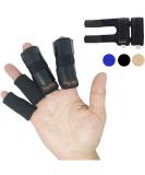 Buy BodyMoves 2 Double-Sided Solid Support Finger Splints & Sleeves - 2020 Edition (Midnight Black) | International Shipping Available - Buy Online on GoSupps.com