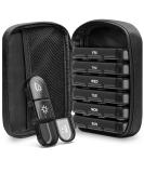 ZIKEE Large Weekly Pill Case Organizer 3 Times a Day, Portable Light Proof Canvas Bag Pill Box 7 Day to Protect Your Privacy and Store Medication, Vitamin, Fish Oil, Supplement (Black) - Buy Online on GoSupps.com