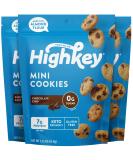 Highkey Keto Chocolate Chip Cookies - 3 Pack - Low Carb Snacks Keto Food Sugar Free High Protein Cookie with Zero Carbs for Healthy Snack Foods Diabetic Friendly Ketogenic Products - Buy Online on GoSupps.com