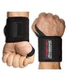 Raigeki Fitness wrist bandages 2 Set Extra strong hold (+ training plans) wrist bandages for strength training - Wrist wraps for women and men black - Buy Online on GoSupps.com