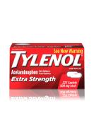 Tylenol Extra Strength 500mg Caplets - 225 ct Pain & Fever Relief - Buy Online on GoSupps.com