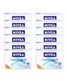 NIVEA Soft Cream Soap 12-Pack (12 x 100g) - Gentle Hand Washing & Skin Care | Almond Scent - Buy Online on GoSupps.com