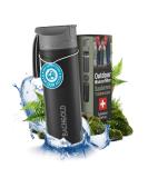 Bachgold Profi Outdoor water filter bottle 650ml with 1500L filter capacity I removes 99.99% of all bacteria and filters viruses particles and heavy metals I blackout & crisis-safe black - Buy Online on GoSupps.com