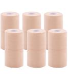 BQTQ 6 Rolls Elastic Adhesive Tape - 4 Inch Self-Adhesive Bandage Wrap for Wound Care & Sports Injuries - Beige Elastic Tape for Wrist & Ankle Sprains - Buy Online on GoSupps.com