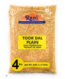 Rani Toor Dal (Split Pigeon Peas) 64oz (4lbs) 1.81kg  All Natural | Gluten Friendly | NON-GMO | Vegan | Indian Origin Plain Dal 4lbs - Buy Online on GoSupps.com