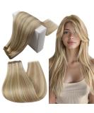 Buy Runature Real Hair Tress Extensions - Ash Blonde & Platinum Blonde Sew-In Weft Remy 40cm (16 inch) 100g #18AP60 - Buy Online on GoSupps.com