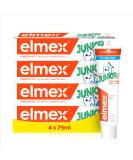 Elmex Junior Toothpaste 4-Pack (75ml) | Effective Cavity Protection for Ages 6-12 | 1400ppm Fluoride for Strong Permanent Teeth | International Shipping - Buy Online on GoSupps.com