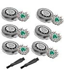 SH60 Replacement Heads Compatible with Philips Norelco Electric Razor Series 6000 Shavers Blades, sh60/72 Shaving replacement heads for S6820, S6880, S6810, S6850 Upgraded Blades SH60 6 Pack - Buy Online on GoSupps.com