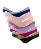 Intimate Portal Maternity Knickers 6-Pack - Under Bump Cotton Bikini Pants with Lace Detail - Buy Online on GoSupps.com