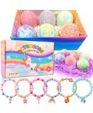 Unicorn Bath Bombs with Surprise Jewelry Inside | Organic Bath Bombs for Kids Girls | Birthday Gift for Girls - Buy Online on GoSupps.com