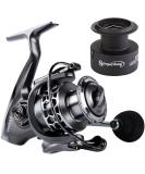 Sougayilang Fishing Reel 13+1BB Light Weight Ultra Smooth Aluminum Spinning Fishing Reel with Free Spare Graphite Spool XY1000 - Buy Online on GoSupps.com
