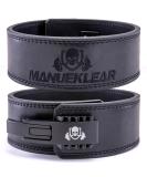 Manuklear 10mm Leather Lift Belt - Premium Weight Lifting Belt for Men & Women XL Black Ultimate Gym & Bodybuilding Support - Buy Online on GoSupps.com