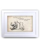 HWC Trading Winnie the Pooh How Lucky A3 Framed Nursery Print - Baby Shower Gift - New Born Bedroom Decor - Buy Online on GoSupps.com