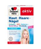 Double Heart Skin + Hair + Nails - 13 Nutrients with Zinc & Biotin - 30 Tablets for Healthy Skin Hair & Nails - Buy Online on GoSupps.com
