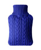 Vicloon 2L Hot Water Bottle with Knitted Cover - Hot & Cold Compress for Pain Relief - Hand & Feet Warmer - Safe & Durable - Dark Blue - Buy Online on GoSupps.com