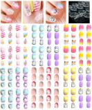 144pcs Kids Unicorn Press on Nails - Self-Adhesive Short Fake Nails Kit with Glue Tabs - Fun Nail Art for Girls - Buy Online on GoSupps.com