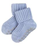 FALKE Unisex Baby Catspads Cotton Slipper Socks Soft Blue White More Colours Thick Warm Plain With Printed Silicone Nubs On Soles For An Improved Grip 1 Pair 80 Blue (Crystal Bl 6290) - Buy Online on GoSupps.com